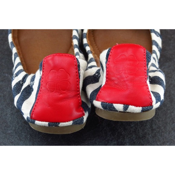 Lucky Brand Women‎ Sz 6 B Blue Ballet Fabric Shoes Erin 2 - Picture 5 of 7